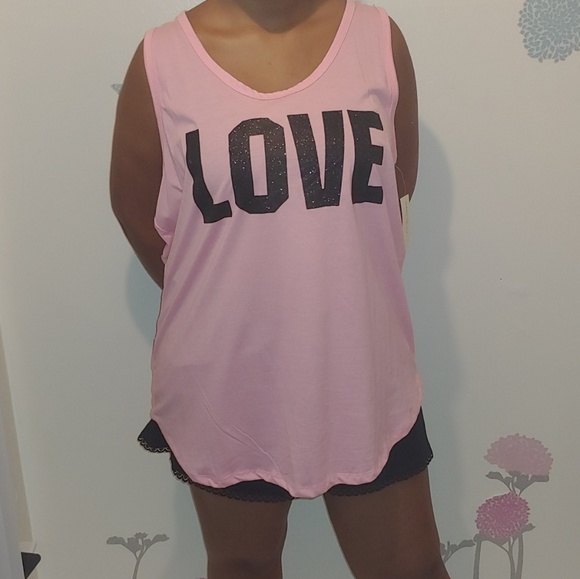 Other - *Final* "Love" Tank Top & Shorts Sleepwear Set